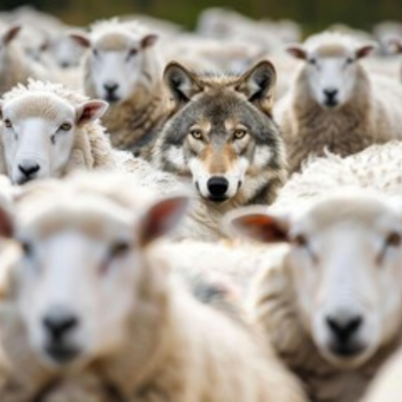 Wolf & sheep